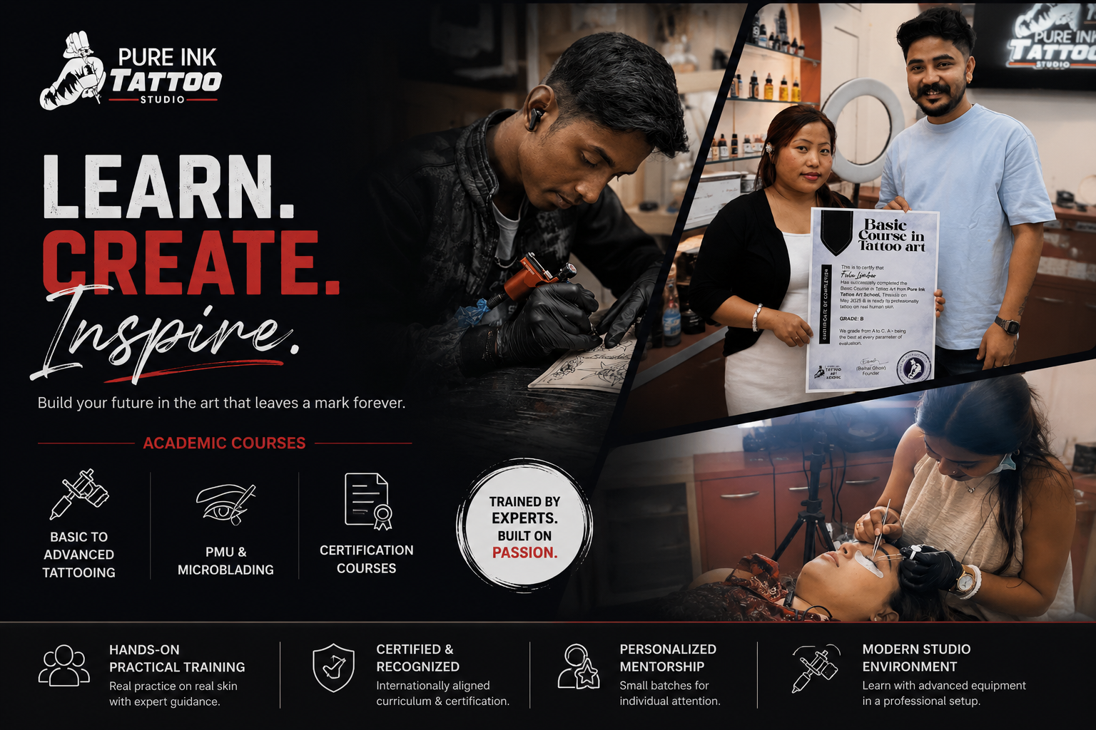 Pure Ink Academy Training Banner