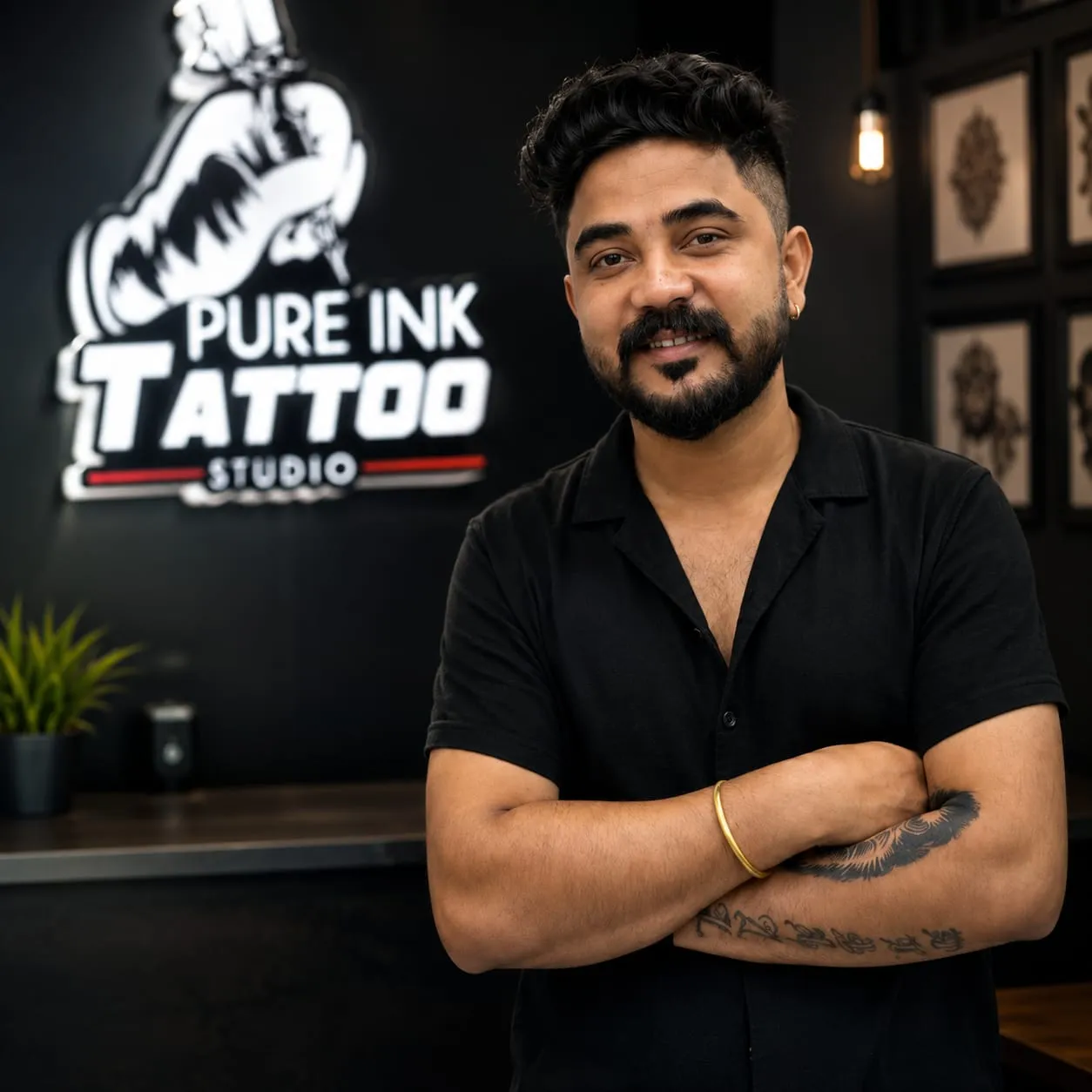 Tattoo artist Bishal Ghosh portrait